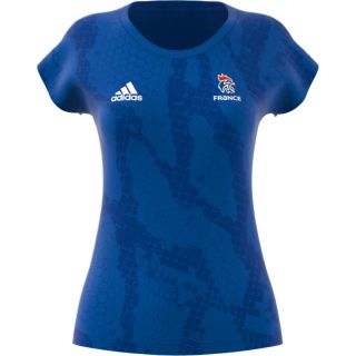 T-shirt adidas femme bleu EdF 19 FFHB