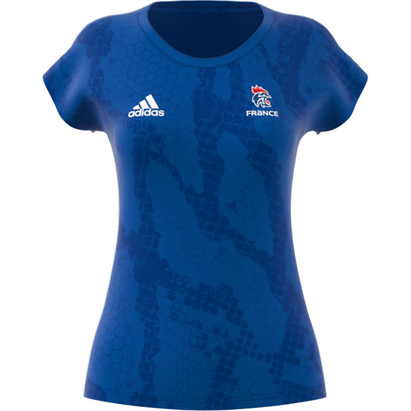 T-shirt adidas femme bleu EdF 19 FFHB