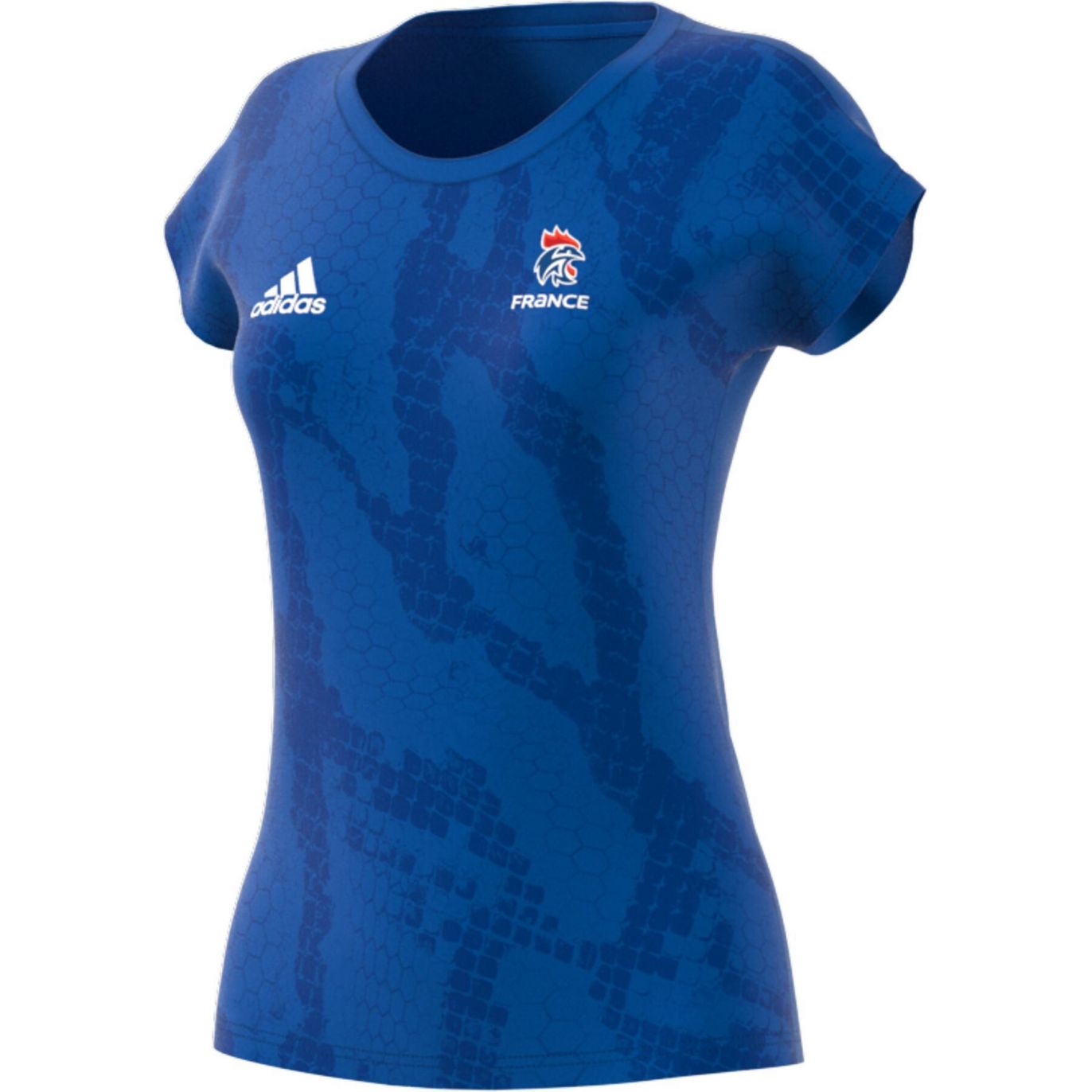 T-shirt adidas femme bleu EdF 19 FFHB
