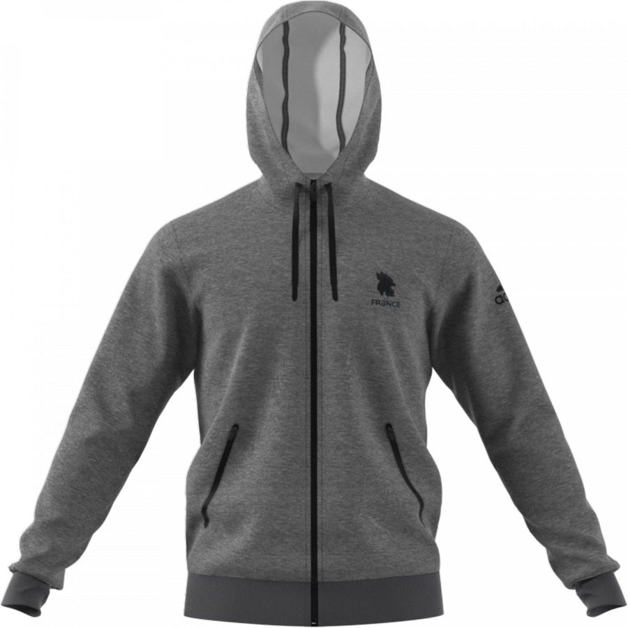 Veste capuche adidas gris EdF 21 22 FFHB