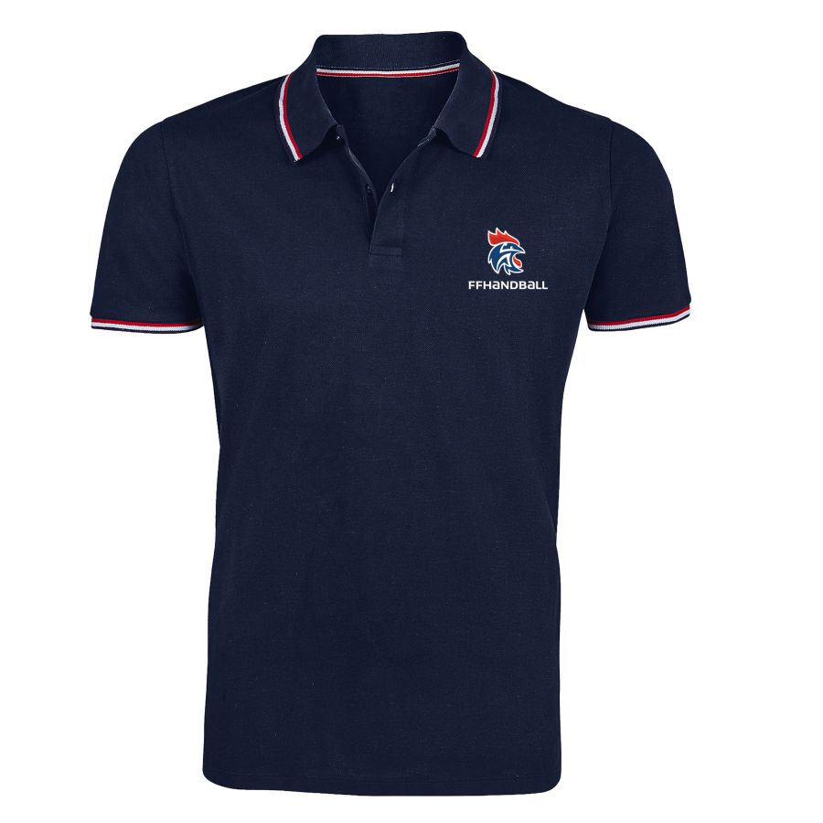 Polo Tricolore Logo FFHB